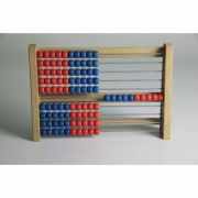 Abac - Instrument pentru copii cu 10 siruri a cate 10 bile colorate (MAW)