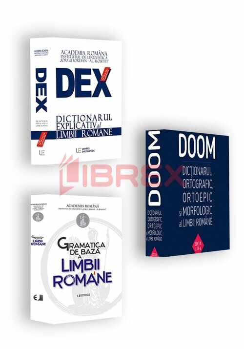 Pachet Cartile Fundamentale ale limbii romane: DEX + Gramatica de baza + DOOM 3, Editia 2022