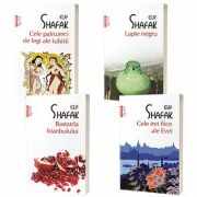 Serie de autor Elif Shafak. Cele trei fiice ale Evei, Bastarda Istanbulului, Lapte negru, Cele patruzeci de legi ale iubirii (set de 4 carti)