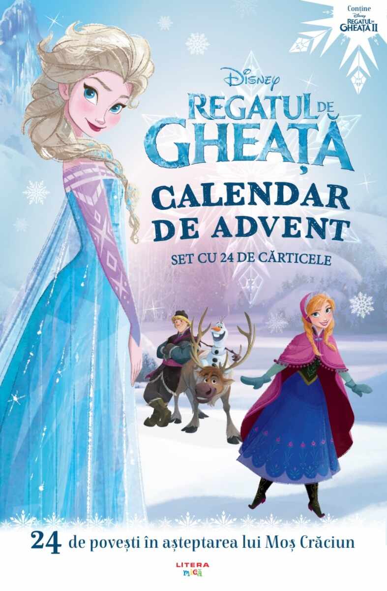 Disney. Regatul de gheata. Calendar de advent. Set cu 24 de carticele (transport gratuit)