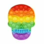 Jucarie antistres din silicon Pop it now and flip craniu multicolor, FLIPPY