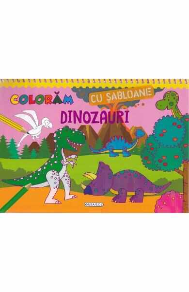 Coloram cu sabloane: Dinozauri