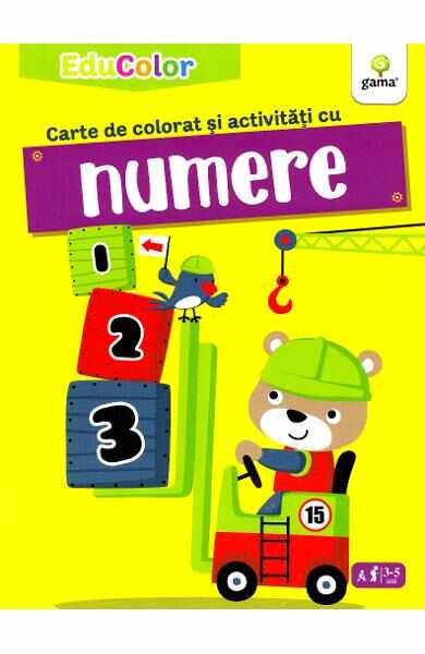Carte de colorat si activitati cu numere. EduColor