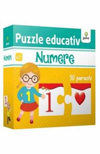Puzzle educativ: Numere