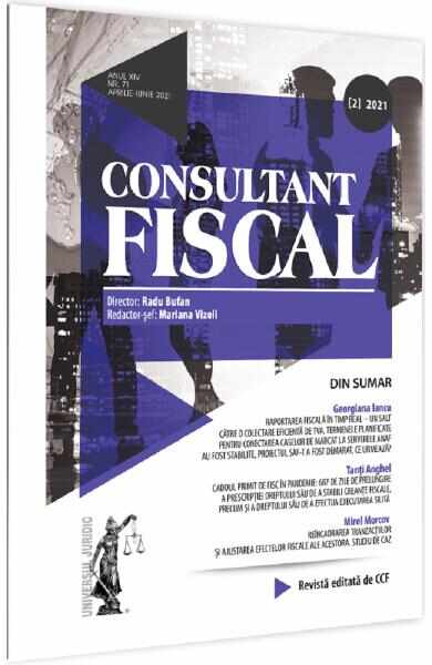 Revista Consultant fiscal Nr.2/2021 Aprilie-Iunie