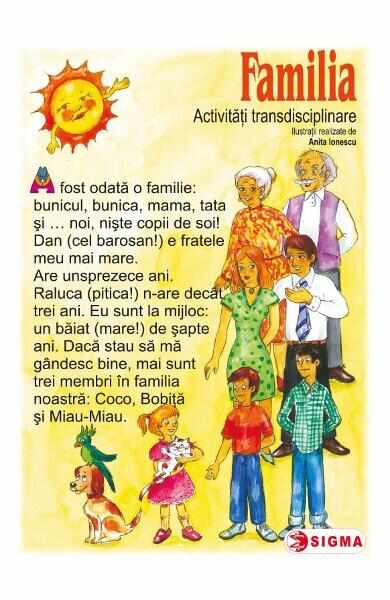 Familia - Carte uriasa - Activitati transdisciplinare