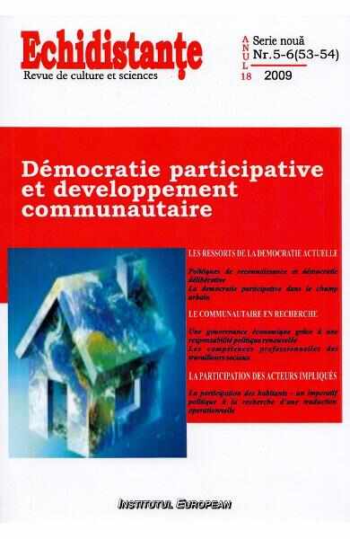 Revista Echidistante. Democratie participative et developpement communautaire Nr. 5-6 (53-54) 2009