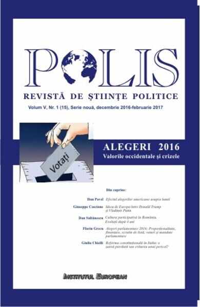 Polis Vol.5 Nr.1(15) Serie noua Decembrie 2016- Februarie 2017 Revista de Stiinte Politice