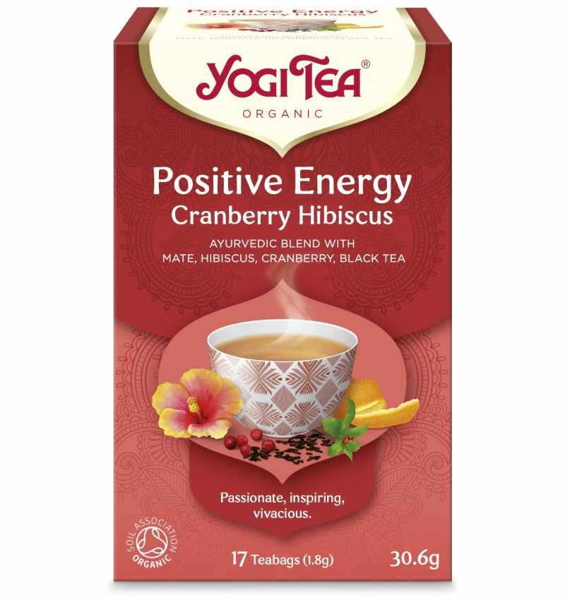 Ceai BIO - Positive Energy Cranberry Hibiscus, 30.6 g | Yogi Tea