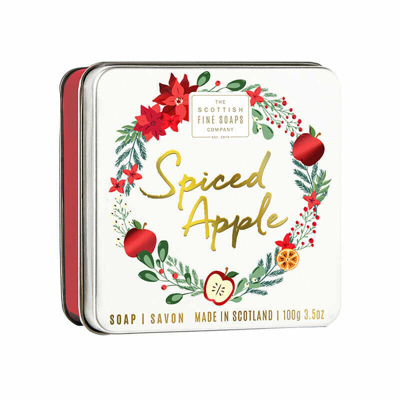 Sapun in cutie metalica - Spiced Apple | The Scottish Fine Soaps