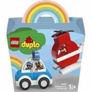 LEGO DUPLO. Elicopter de pompieri si masina de politie 10957, 14 piese