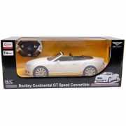 Masina cu telecomanda Bentley Continental GT alb cu scara 1 la 12, Rastar