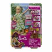Set Papusa cu catelusi, Barbie