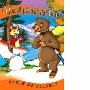 Ursul pacalit de vulpe (carte de colorat + poveste, format B5)