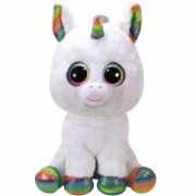Jucarie de plus Beanie Boos, Unicornul Pixy, 42 cm, alb, TY