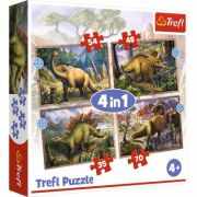 Puzzle 4in1 dinozaurii interesanti