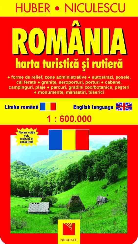 România. Hartă turistică şi rutieră