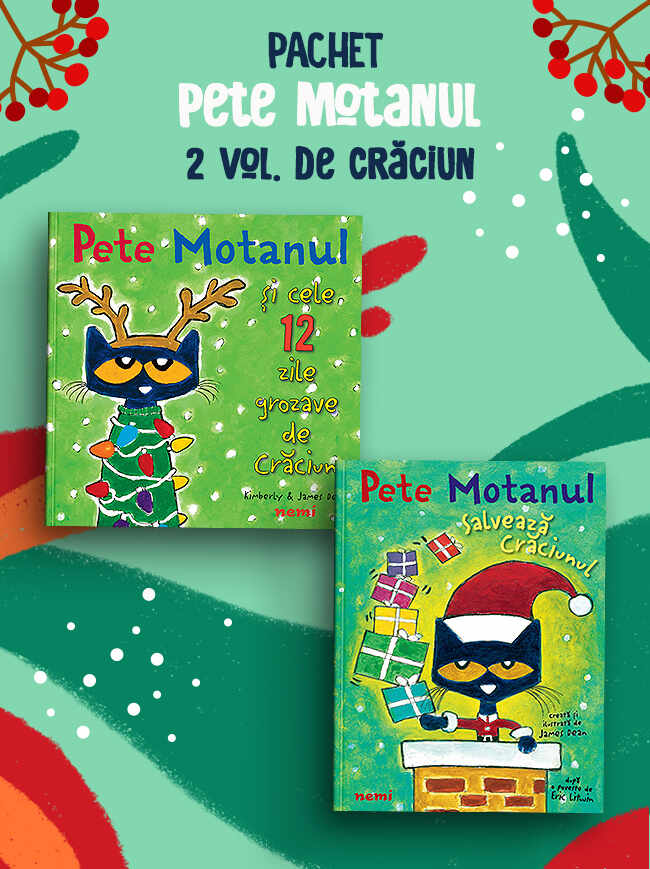 Pachet Pete motanul 2 vol. de Crăciun