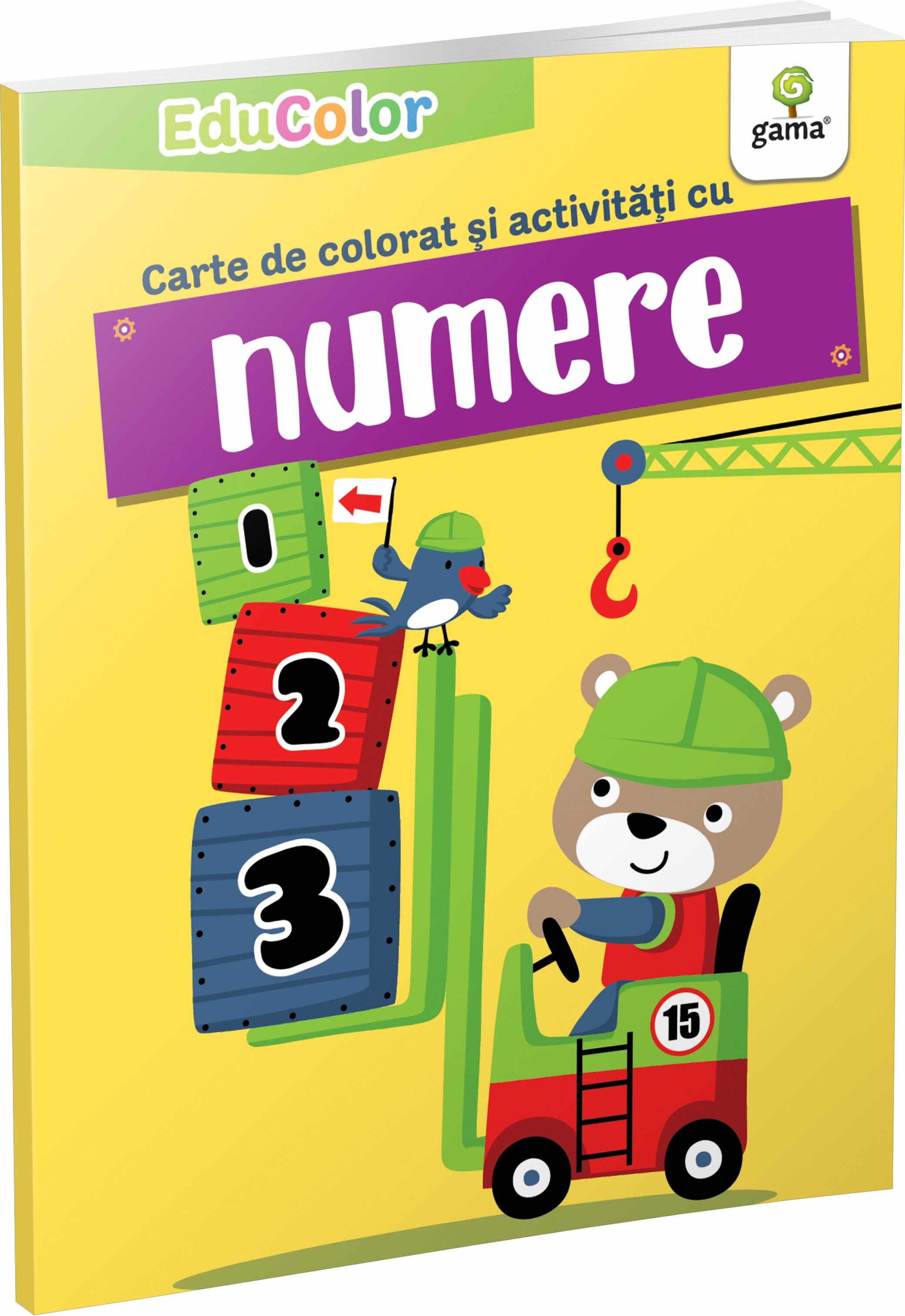 Carte de colorat si activitati cu numere | 