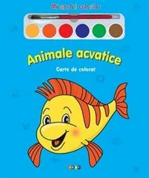 Animale acvatice - Carte de colorat/***