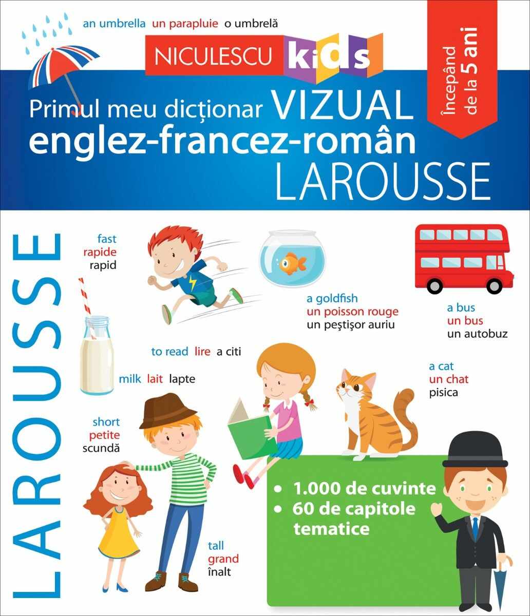 Primul meu dictionar vizual englez-francez-roman - Larousse | 