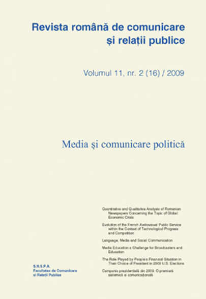Revista romana de comunicare si relatii publice nr. 16 / 2008 | 