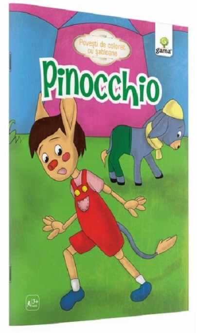Pinocchio - Povesti de colorat cu sabloane | 