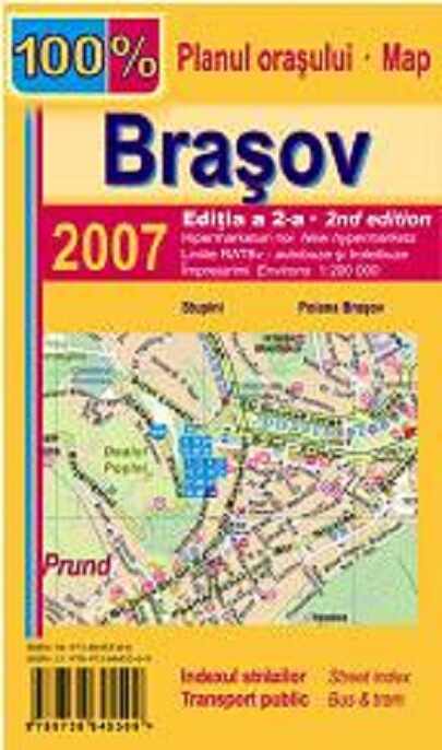 Harta pliata a municipiului Brasov | 
