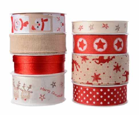 Panglica - Christmas Red-Cream - mai multe modele | Kaemingk