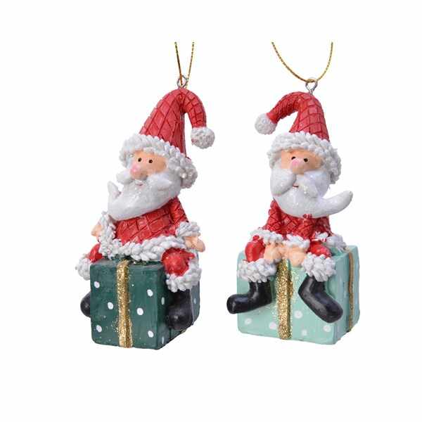 Decoratiune - Santa on Present - mai multe modele | Kaemingk