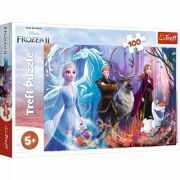 Puzzle 100 piese Frozen2 Lumea magica, Trefl