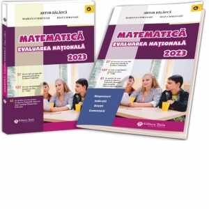Matematica. Evaluare Nationala 2023. Teste + Brosura raspunsuri, indicatii, solutii, comentarii