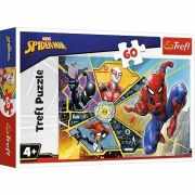 Puzzle 60 piese Spiderman, Panza de paianjen, Trefl