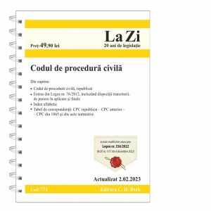 Codul de procedura civila. Cod 771. Actualizat la 2.02.2023