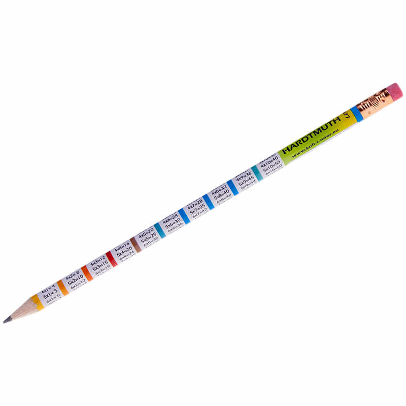 Creion cu radiera - Grafit 1231-77 - Tabla inmultirii | Koh-I-Noor
