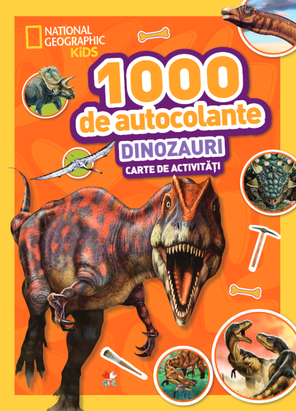 1000 de autocolante. Dinozauri. Carte de activități