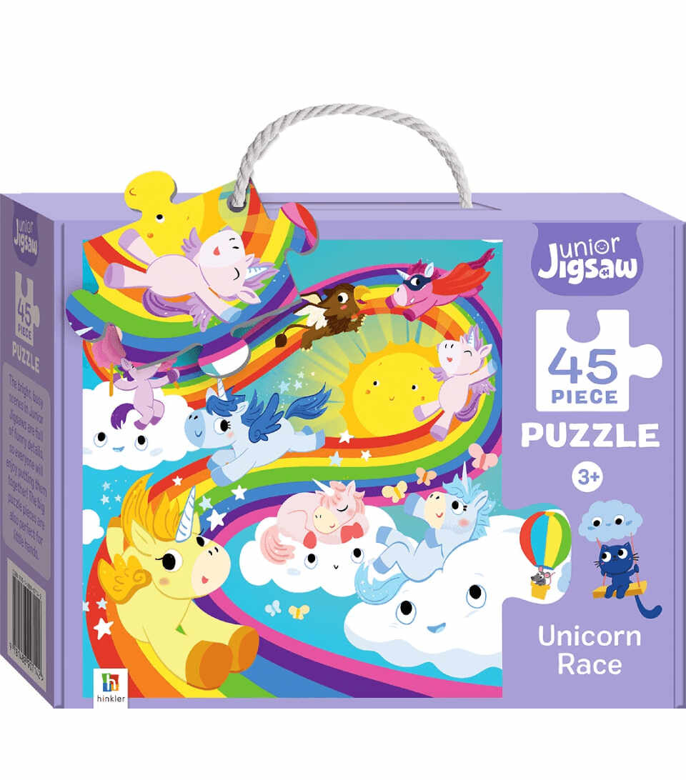 Junior Jigsaw 45 Piece Puzzle. Unicorn Race