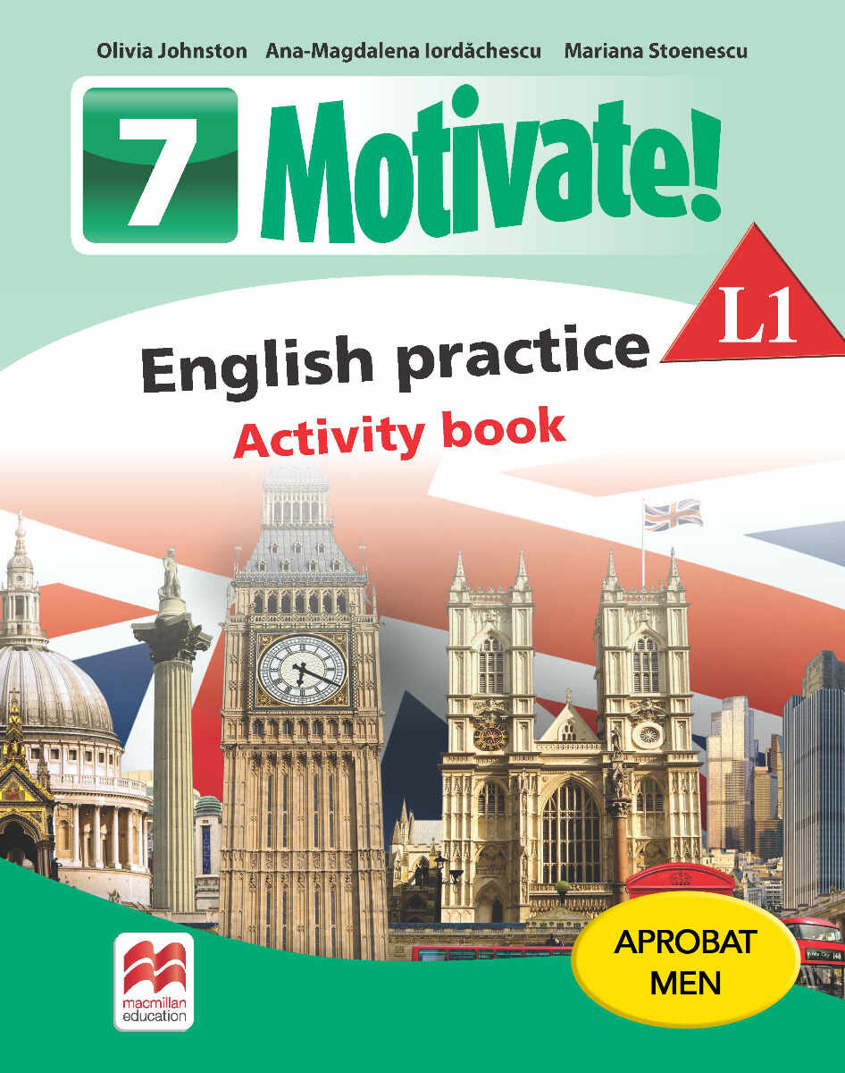 Motivate! English practice. Activity book. L 1. Lectia de engleza (clasa a VII-a)