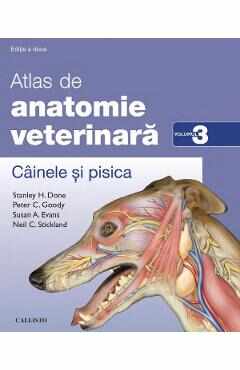 Atlas de anatomie veterinara Vol.3: Cainele si pisica - Stanley H. Done, Peter C. Goody