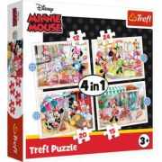 Puzzle 4-in-1 Minnie Mouse si prietenii ei, Trefl