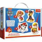 Puzzle baby clasic Skye, Marshall, Chase si Rubble, 18 piese, Trefl