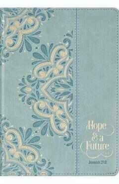 Christian Art Gifts Blue Faux Leather Journal