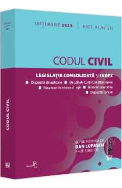 Codul civil Septembrie 2023 - Dan Lupascu