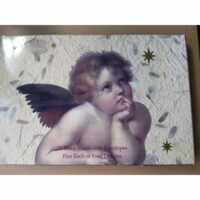 ANGEL Notecards Cherubs Set of 10 Blank Inside Cards Raphael Vintage