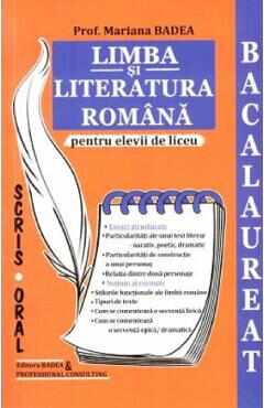 bac limba si literatura romana pentru elevii de liceu. eseuri structurate, notiuni - mariana badea