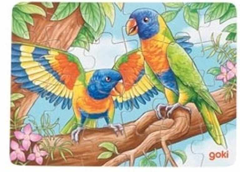 Mini-puzzle. Animale din Australia - Papagali 