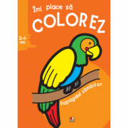 Imi place sa colorez. Papagalul zambitor (2-4 ani)