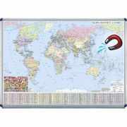 Harta politica a lumii 1000x700mm - Harta magnetica pe suport rigid (GHL4P-INT-OM)