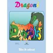 Dragoni - carte de colorat