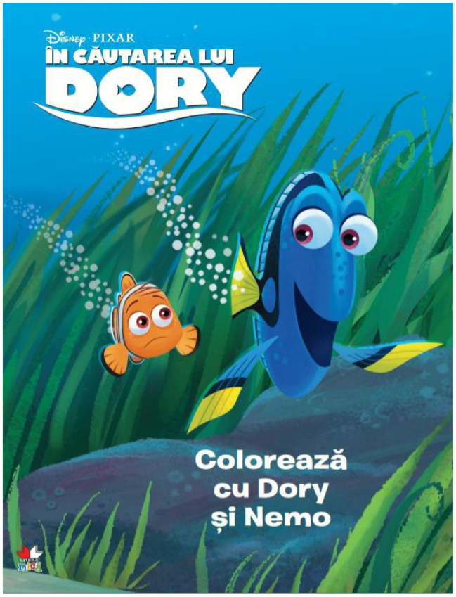 Disney. În căutarea lui Dory. Colorează cu Dory și Nemo